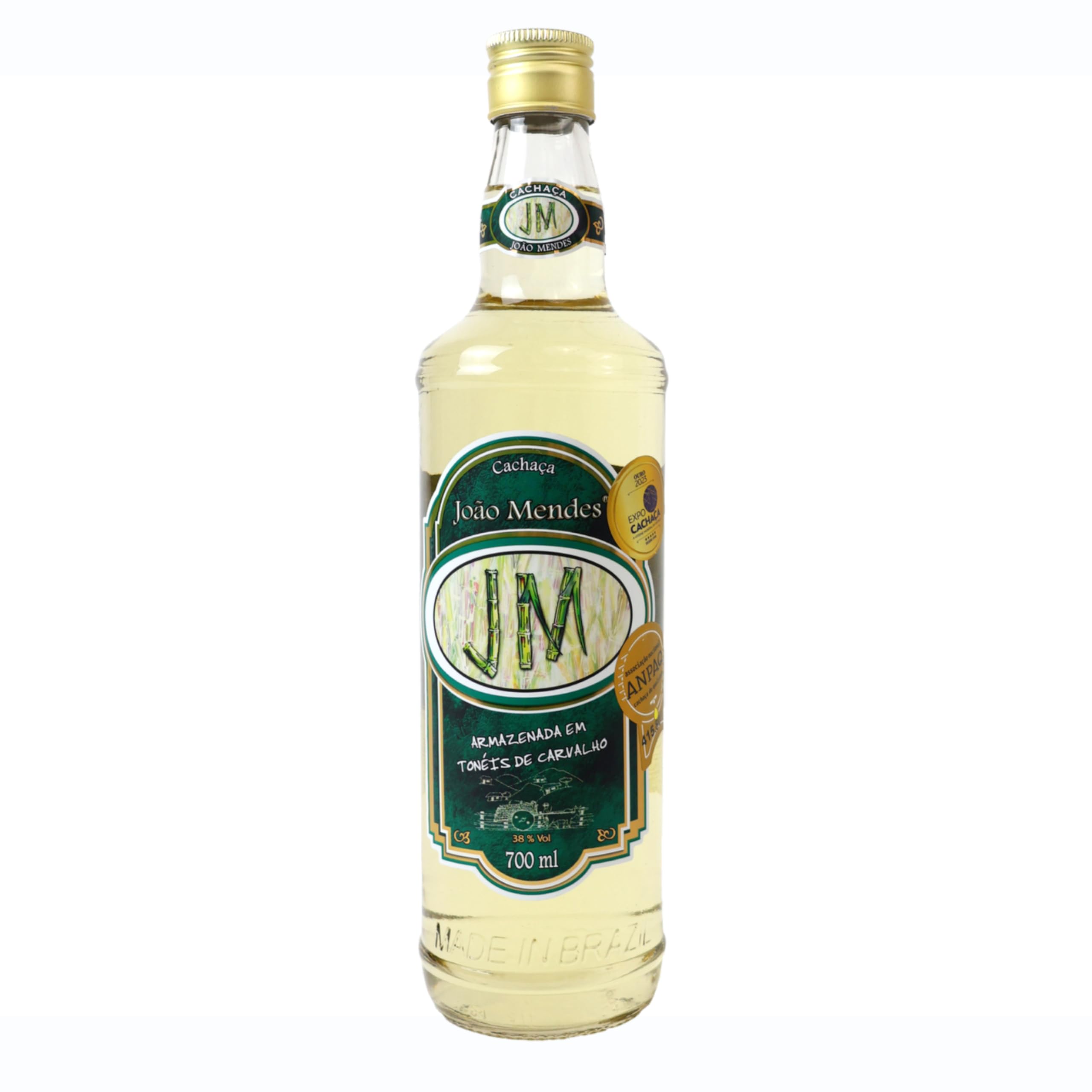Cachaça João Mendes Carvalho | 4 Jahrein Eichenfässern gereift | 700ml 38% Vol