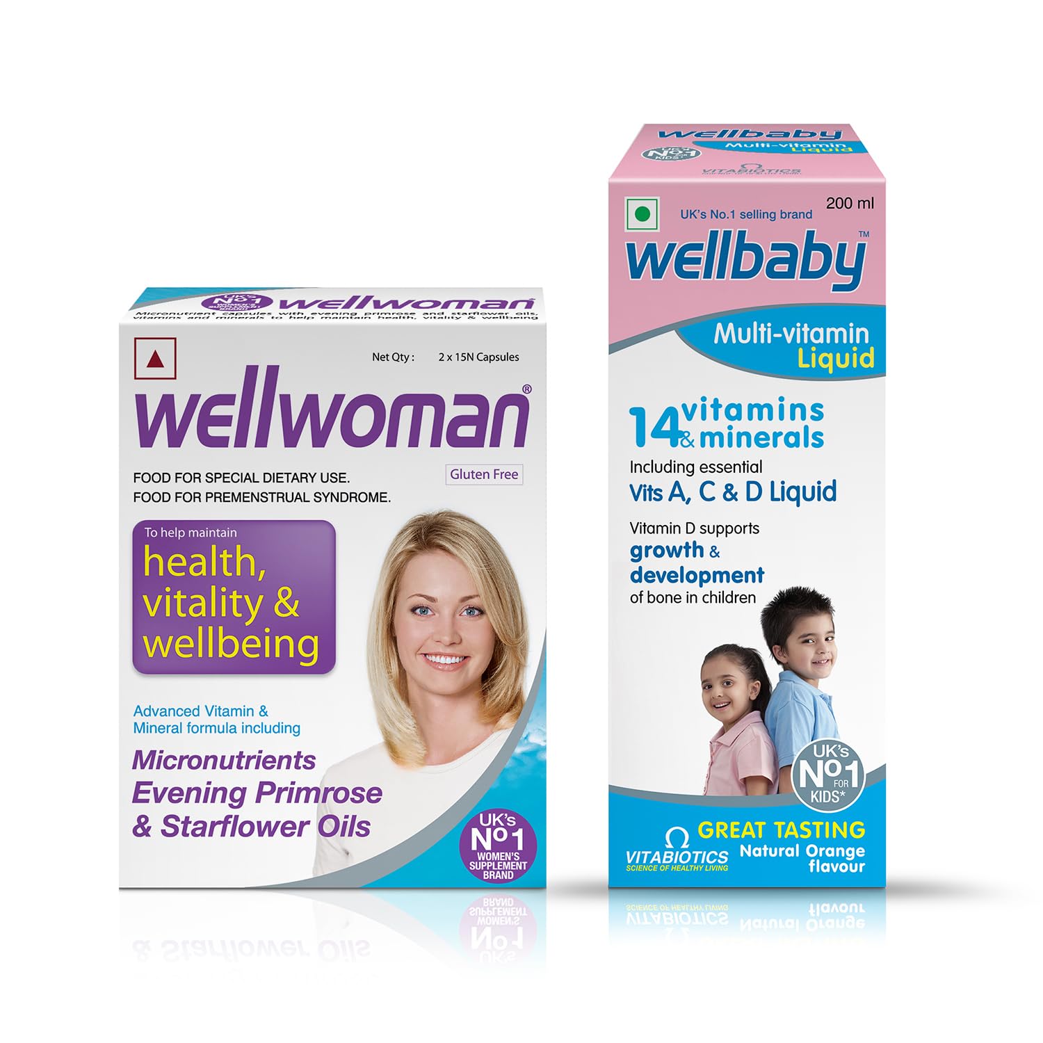 Wellwoman 30 & Wellbaby Multivitamin Syrup Health Support For Mother and Baby Pack