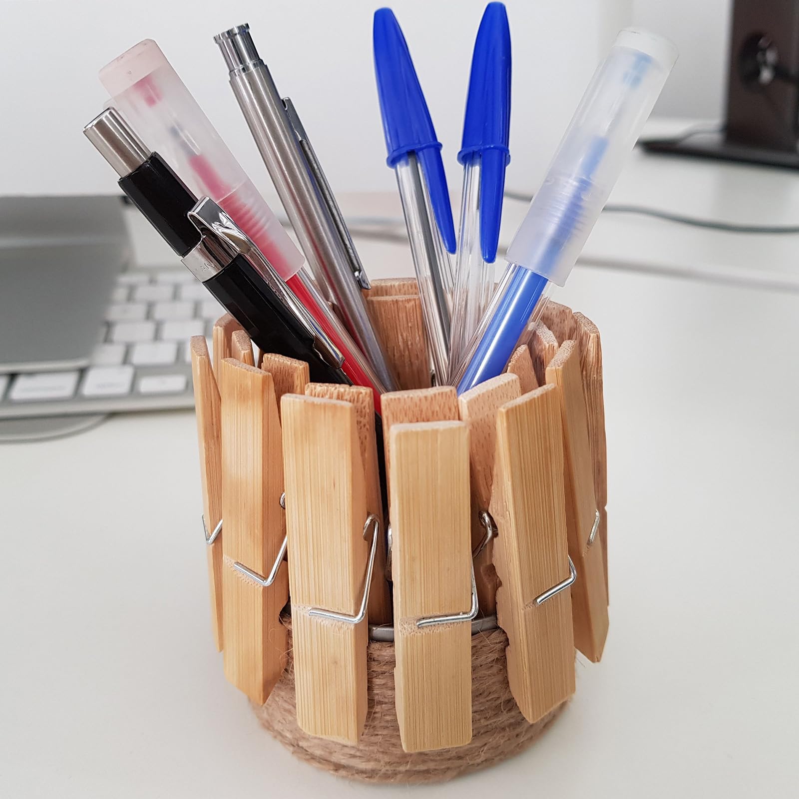 Cesta Plegable De Yute Y Lino Para La Colada | Capacidad 46.8 Litros, Ligera Y Decorativa | Ideal Para Lavandería Y Almacenamiento