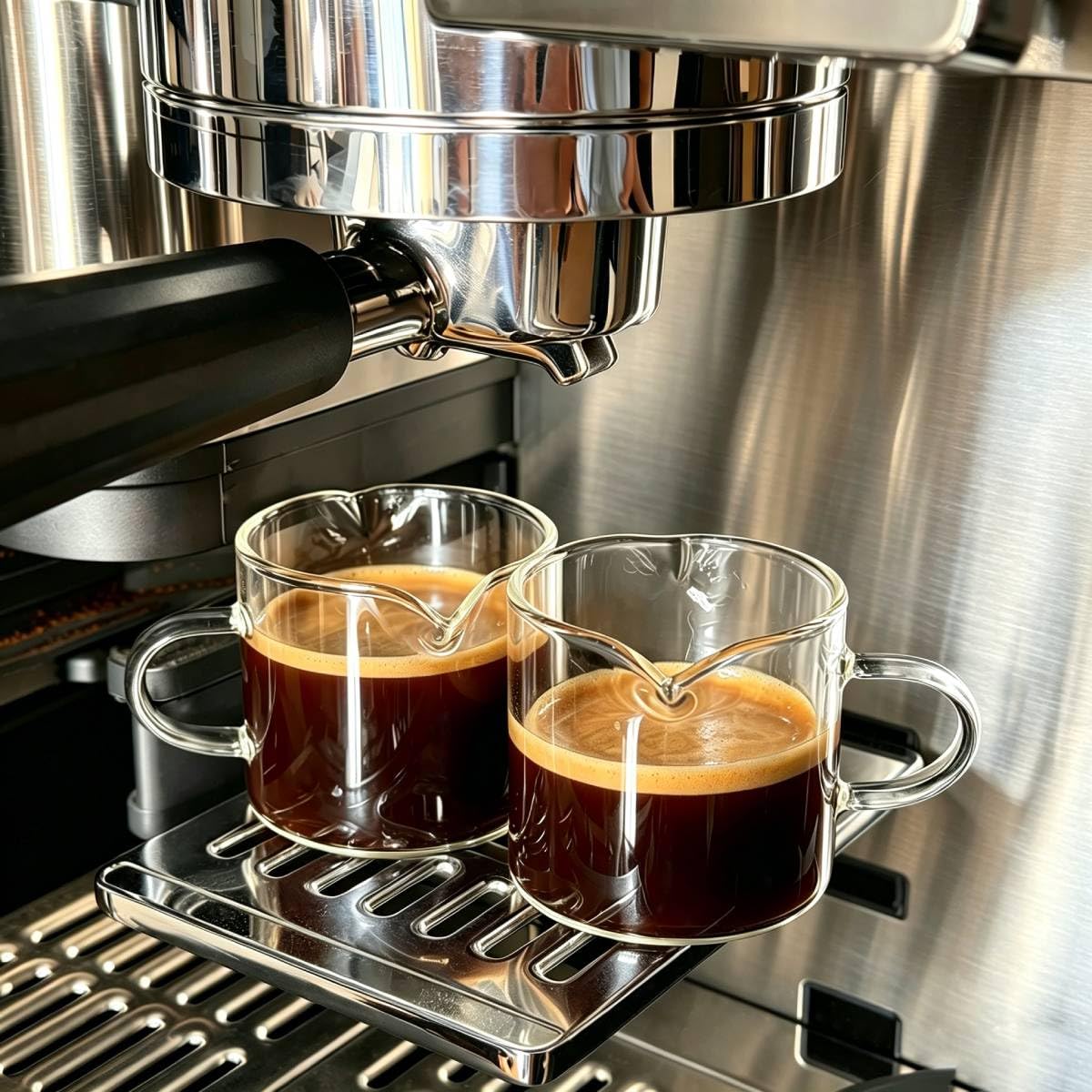 Wollibao Espresso Cups for Ninja Espresso Machine Accessories, 2 Pack Glass