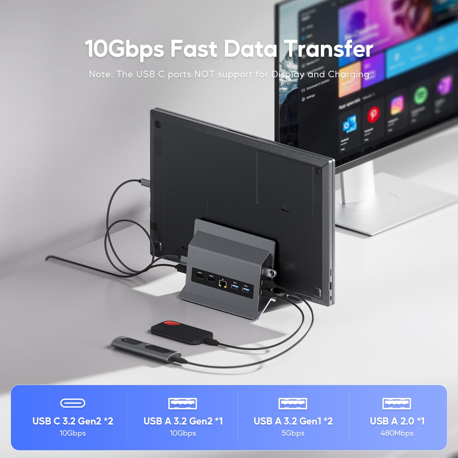Amazon.co.jp: PULWTOP ノートパソコンドッキングステーション