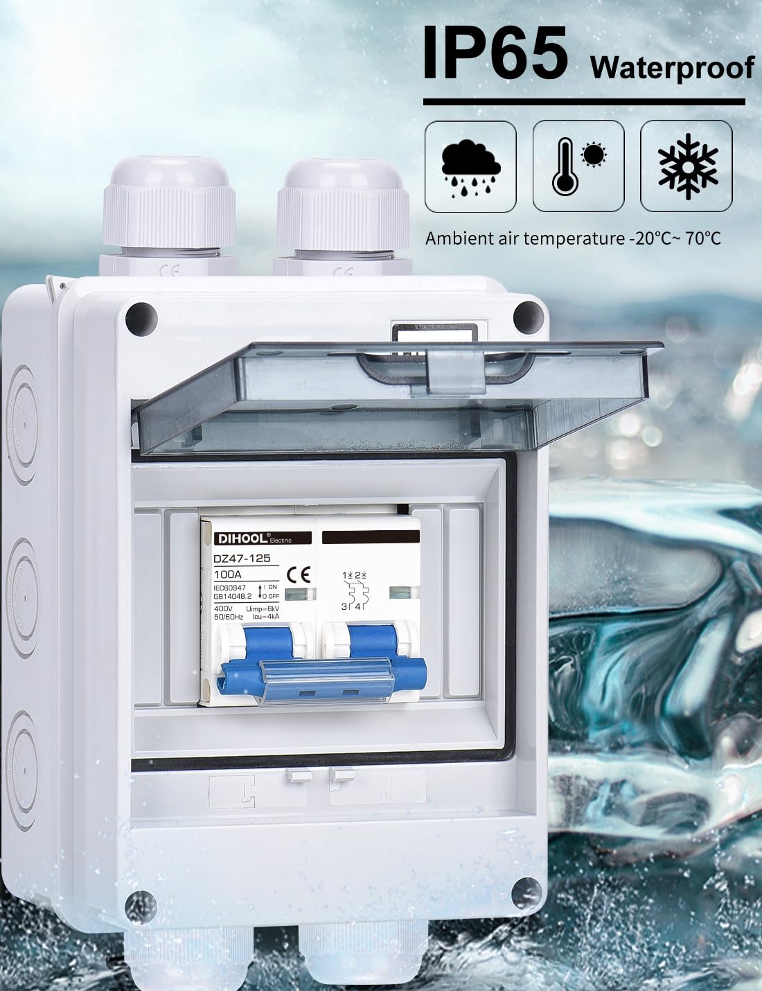 IP65 Waterproof Electrical Distribution Box - Taxnele DC MCB PV L7 - View #8
