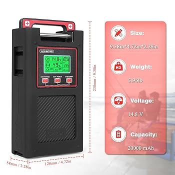 リール SUPER SLIM BATTERY 10Ah/14.8V Amazon.com : Super Mini 14.8V 10000 mAh Electric Reel