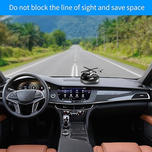 Vista 34 de Helicóptero Ambientadores de aire de coche Rotación Solar Ambientadores de coche Avión Car Perfume Oro