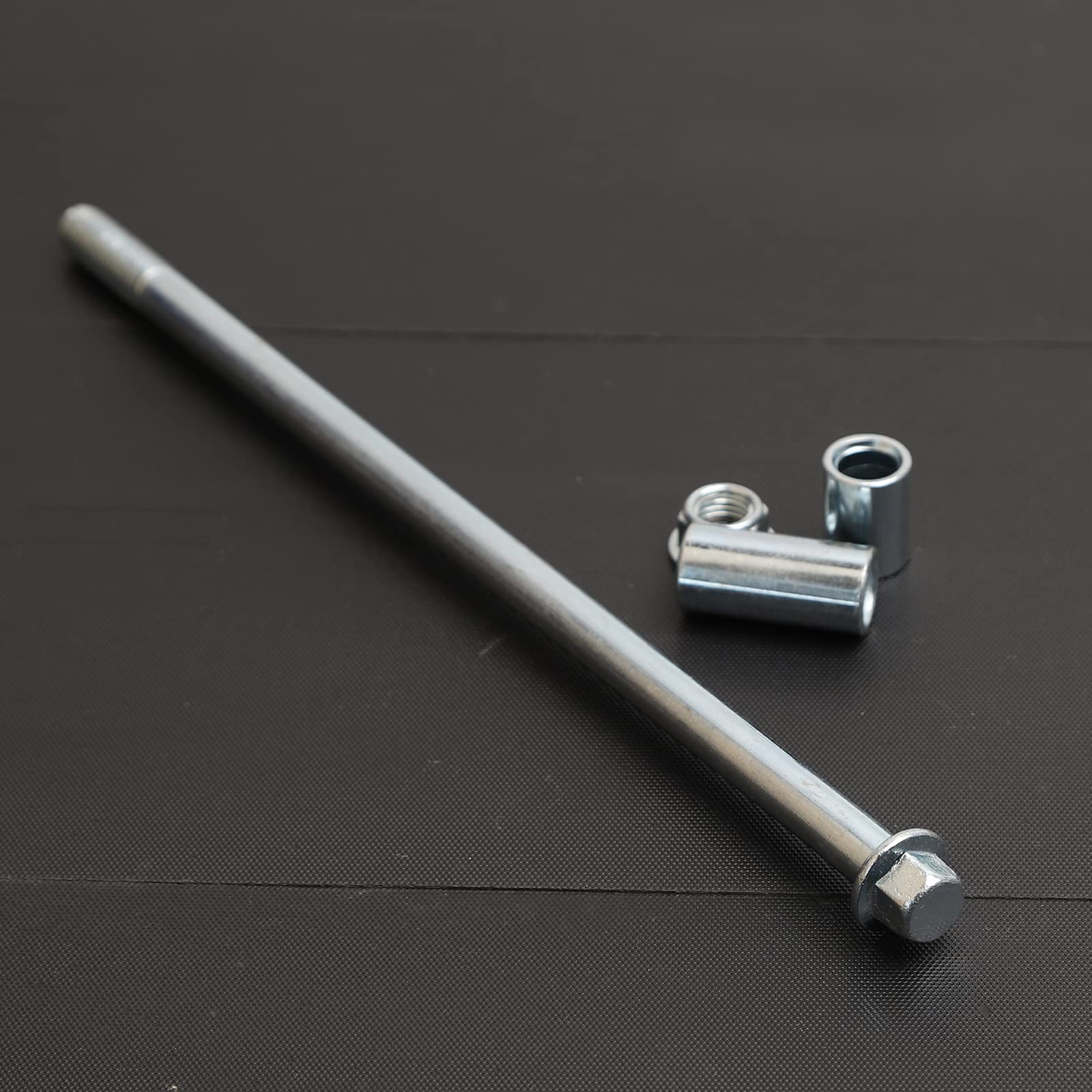 Minho Asse anteriore e posteriore da 10 mm 240 mm con boccola da 6 mm, 20 mm, 32 mm, adatto per moto, pit bike, ciclomotore, scooter, quad, ATV, mini bici
