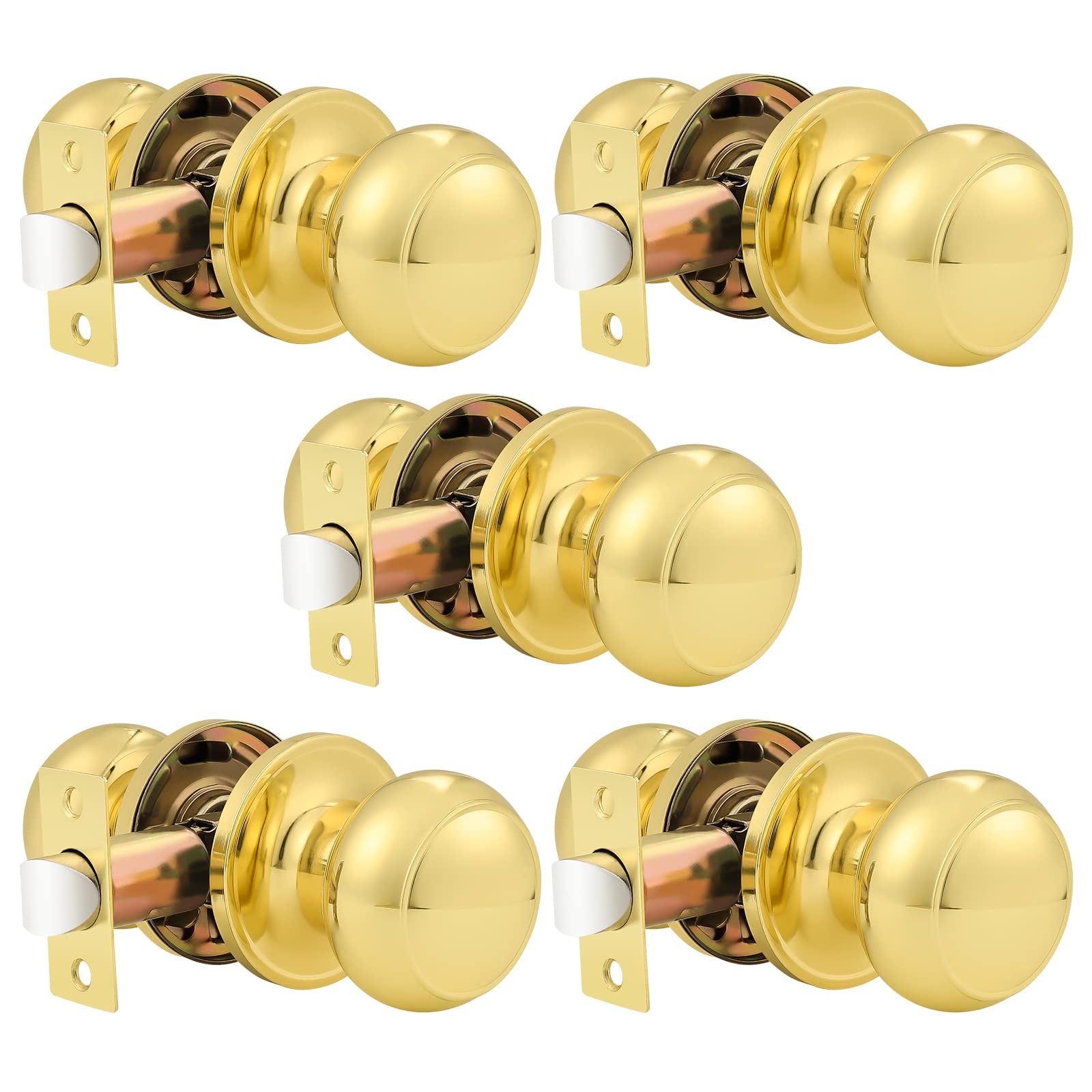 Probrico Passage Door Knobs - Keyless Black -28 Probrico Passage Door Knobs - Keyless Black -28