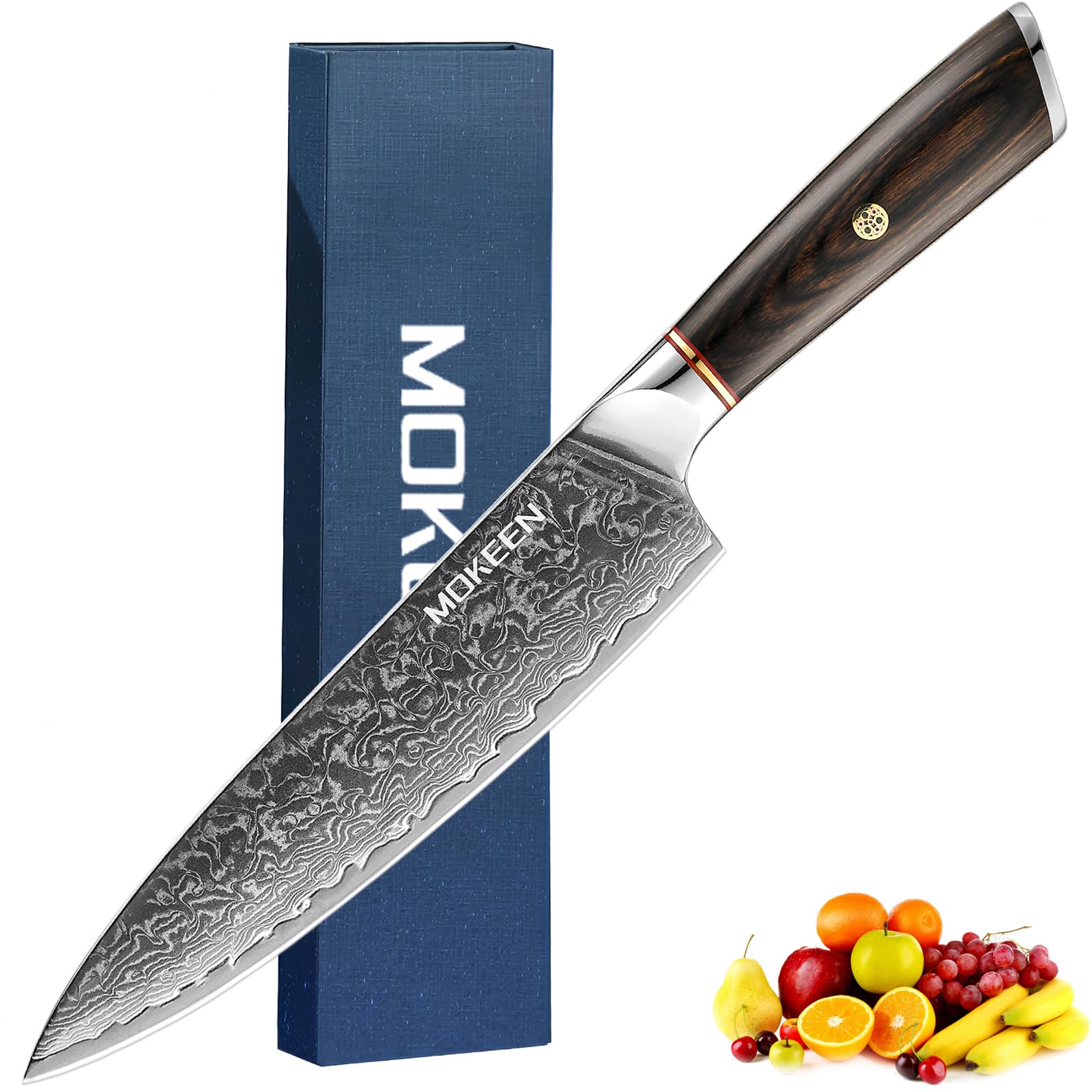 Amazon.com: MOKEEN Chef Knife - 67 Layers VG10 Damascus Kitchen