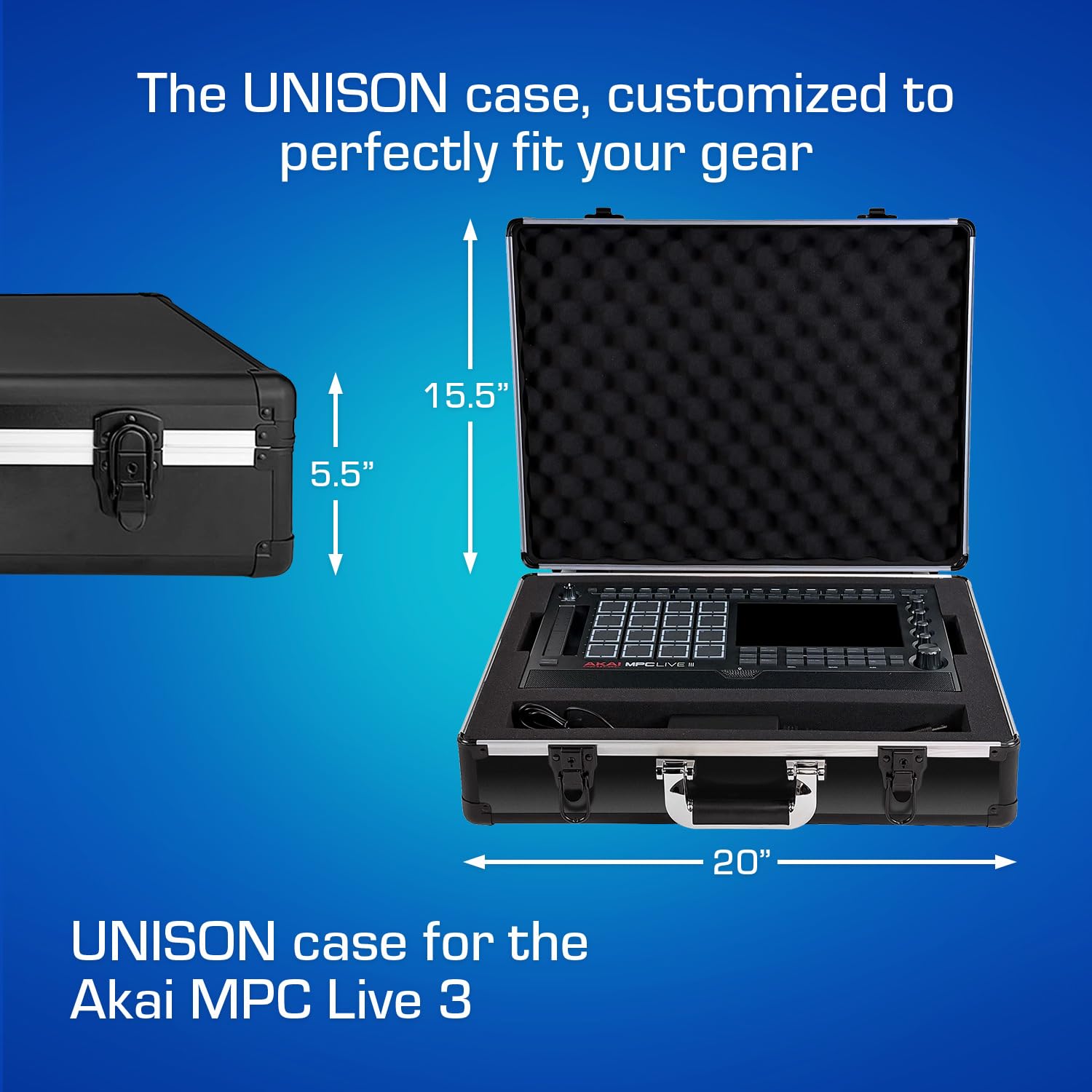 Amazon | アカイMPC Live 3用アナログケース-超軽量ユニソンハード