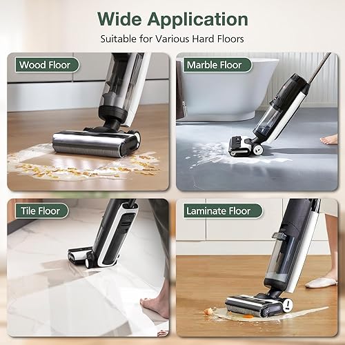 Miniatura 7 de Rodillo de cepillo S7 PRO (para versión 1 - FW200300US) y juego de filtros HEPA compatible con aspiradora inalámbrica en seco y húmedo Tineco Floor