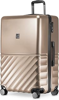 HAUPTSTADTKOFFER - Boxi - Hartschalen-Koffer Koffer Trolley Rollkoffer Reisekoffer 4 Rollen, TSA, 75 cm, 108 Liter, Gold