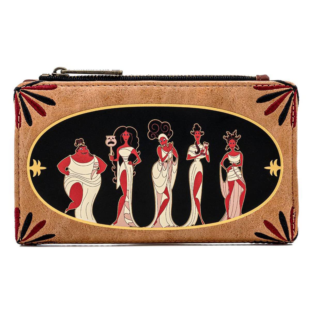 Loungefly Disney Hercules Muses Faux Leather Flap Wallet