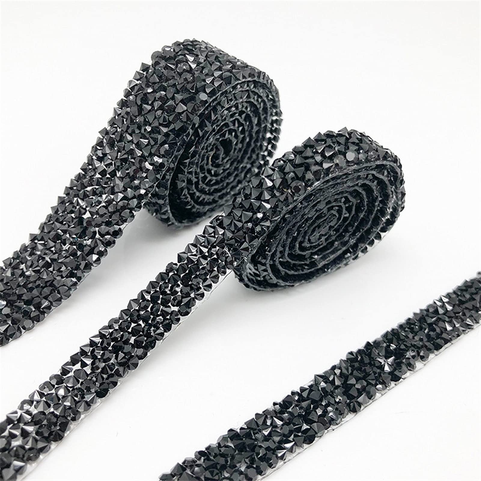 1 Yard 5/10/20/30/40mm Glitter Strass Kette Band Trim Harz Kristall Dekoration DIY Gürtel Kleidungsstück Hotfix Applikation Handwerk (Color : Clear AB, Size : 20mm)