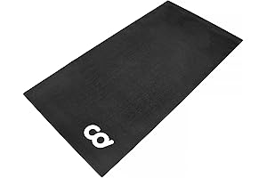 CyclingDeal Bike Bicycle Trainer Floor Mat - Protect Your Carpet During Indoor Exercises