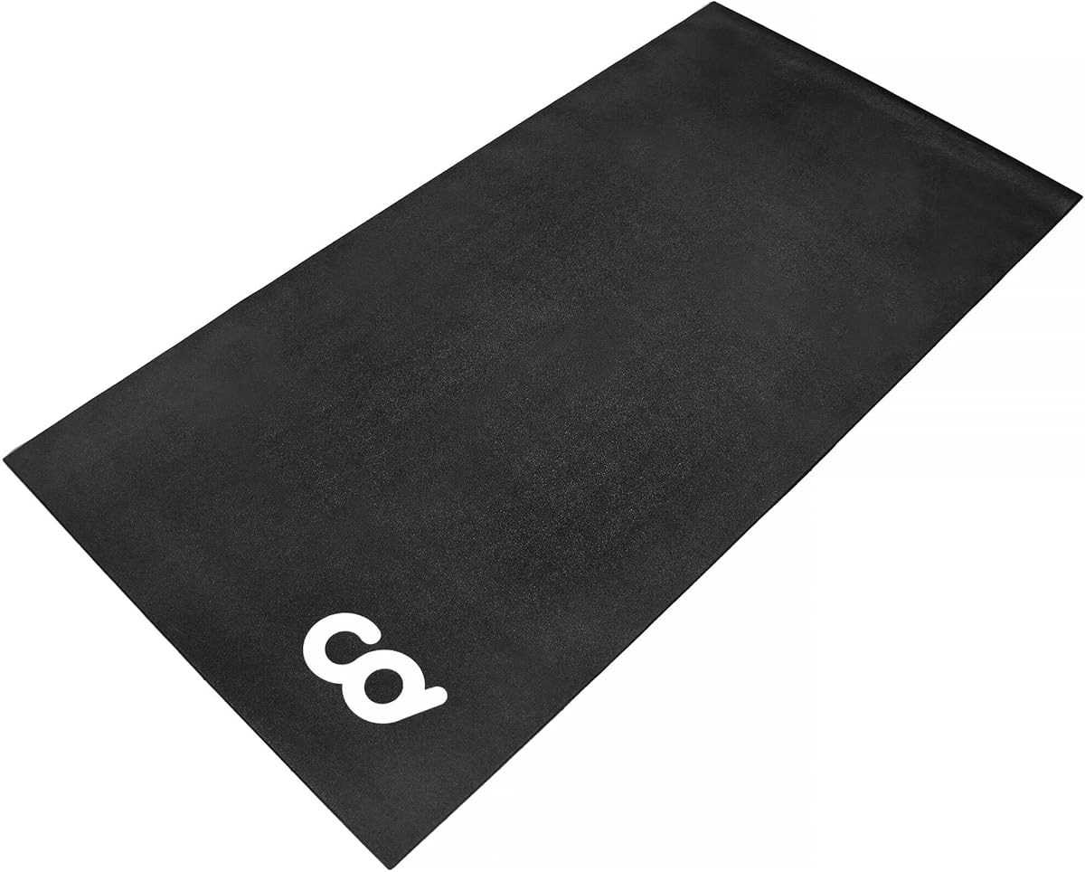 CyclingDeal Bike Trainer Floor Mat - Compatible with Indoor Exercise Stationary Bike Treadmill Elliptical Waterproof Gym Flooring Equipment - Indoor Cycle Stepper
