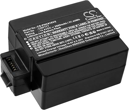 Cameron Sino 2600mAh / 37.44Wh Replacement Battery for ICLEBO Free, Plus, Pro, Robot Pro YCR-M04-02-R, Smart, Smart L4, YCR -M04-02R, YCR-M02-1, YCR-M02-1S, YCR-M04-02R, YBR-B02-1, YCR-B01-3