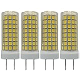 Lxcom Lighting G8 LED Bulb 10W Ceramic Corn Light Bulbs(4 Pack)-2835 SMD 102 LEDs 100W Halogen Bulb Replacement 4000K Natural White 1000LM G8 Base for Kitchen Under Cabinet Counter Lighting Puck Light