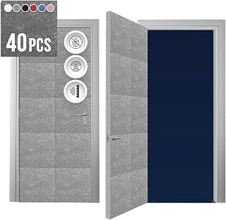 Arrowzoom 40-Pack Acoustic Door Panels 12x12 in Gray AZ1184