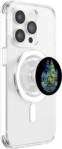 Miniatura 3 de Star Wars Millennium Falcon Tie Dye Galaxy Fill PopSockets PopGrip agarre intercambiable para teléfonos y tabletas PopSockets MagSafe PopGrip para