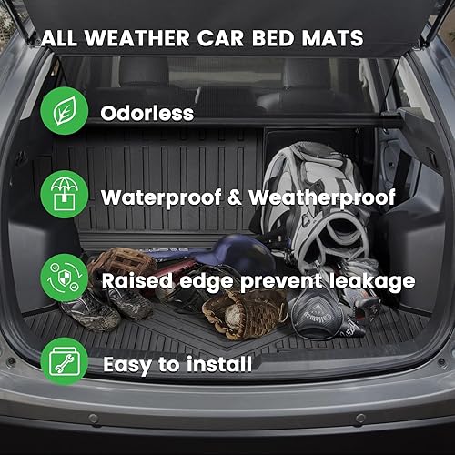 Miniatura 6 de Vanseno Tapete de carga compatible con Mazda CX-5 2013-2016, alfombrillas de carga de protección para todo tipo de clima, alfombrillas de TPE para