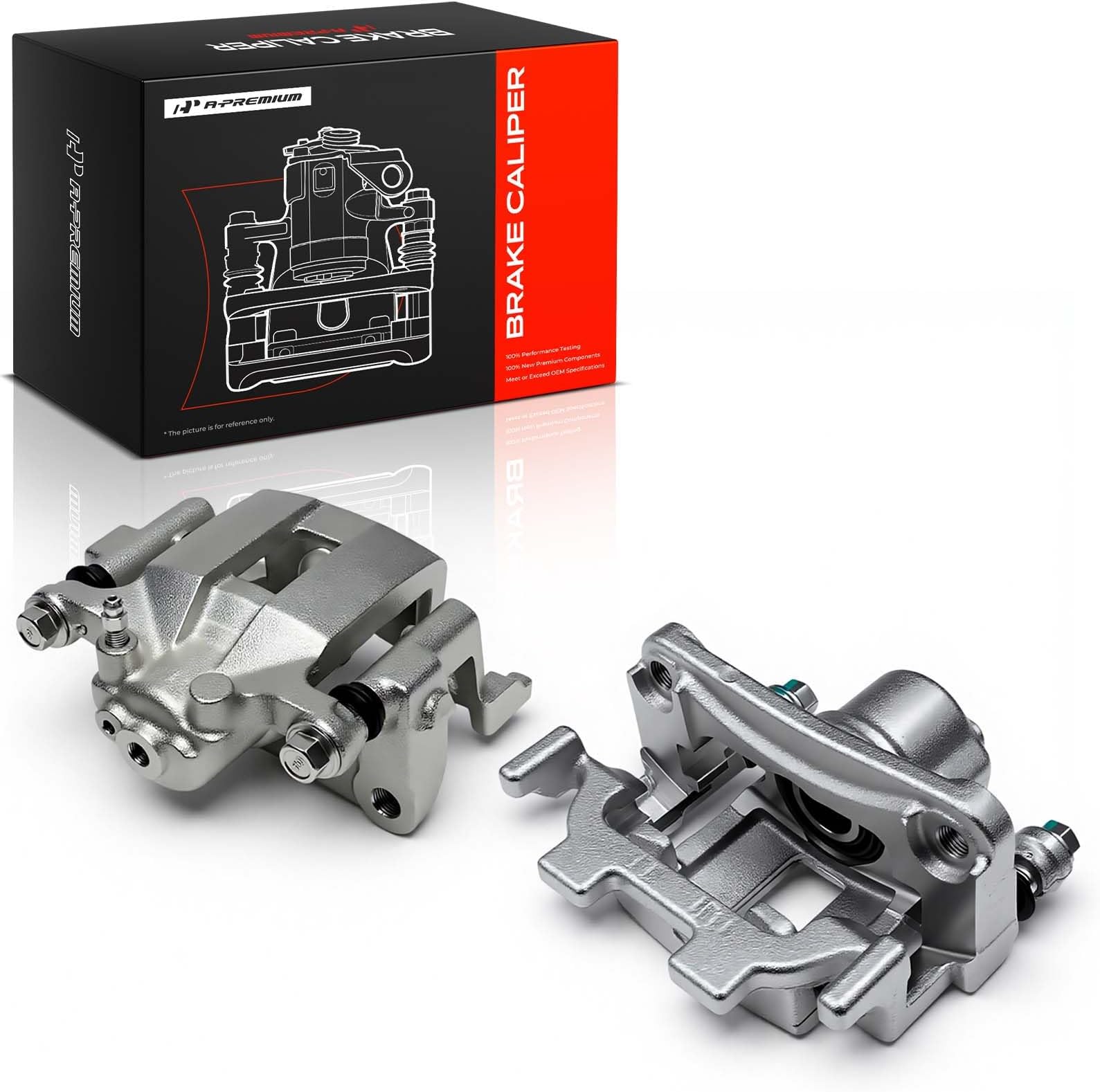 A-Premium Brake Caliper Assembly with Bracket Compatible with Nissan Maxima 2009-2018 Rear Driver and Passenger Side 2-PC Set