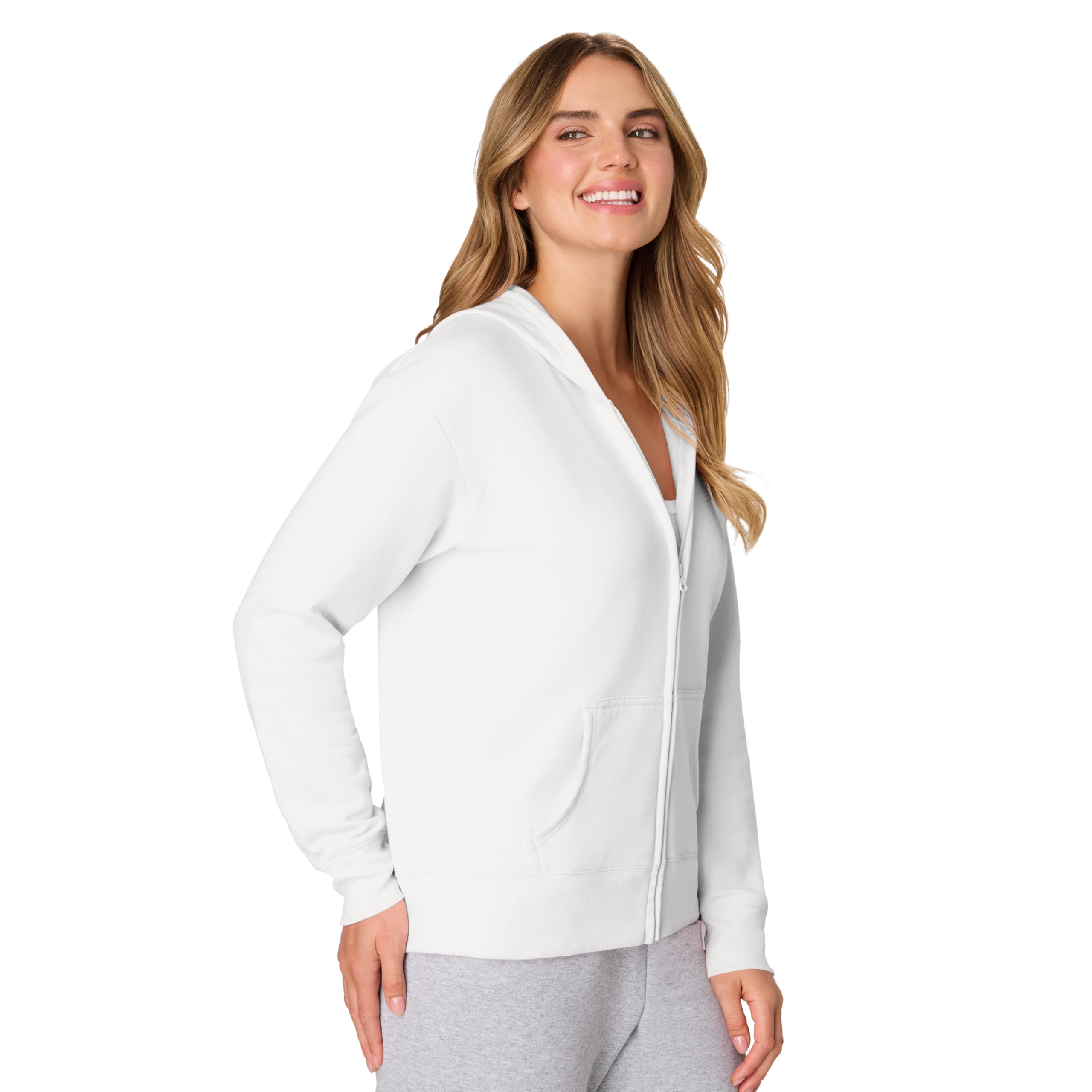 Hanes EcoSmart Full-Zip Hoodie Sweatshirt Sweat à Capuche Femme (Lot de 1)