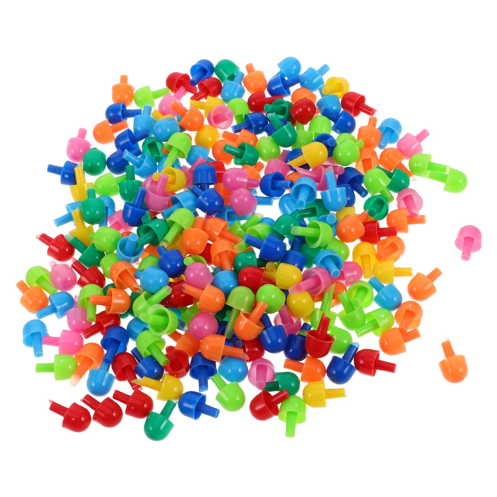 FRCOLOR 592PCS Mushroom Nail Puzzle Creative Educational Pegboard Activity for Enhances Fine Motor Skills Hand Eye Coordination Engaging DIY Craft for Learning and Development