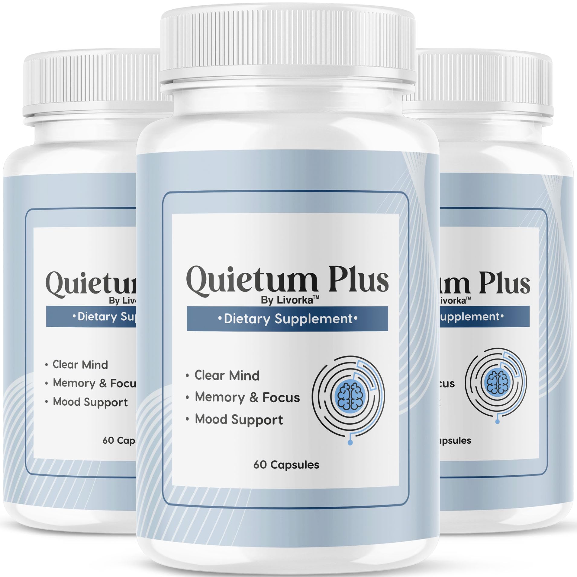 (3 Pack) Quietum Plus - Official Quietum Plus Advanced Supplement Formula, Original Quietum Plus Reviews, All Natural QuietumPlus Advanced Formula for Healthy Ear, 180 Capsules for 3 Months
