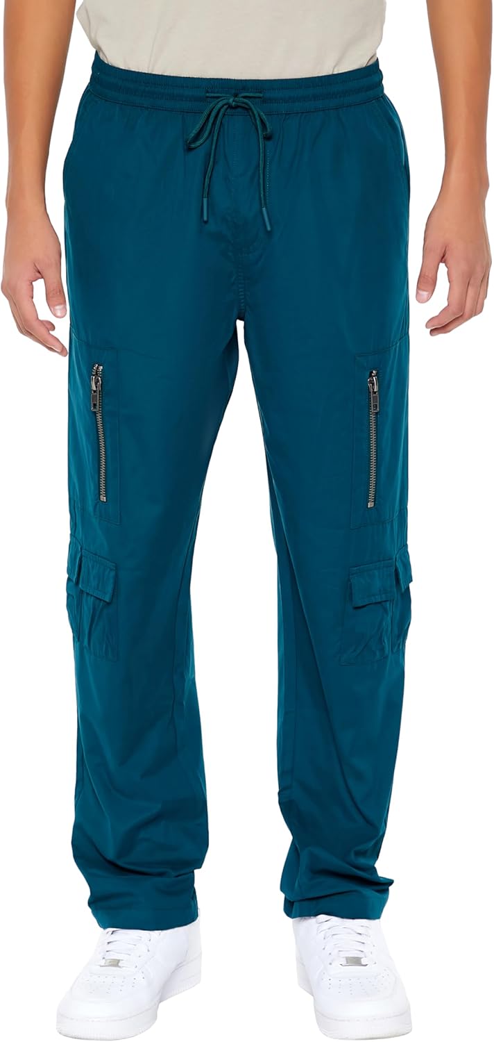 Forever 21 Mens Mid-Rise Drawstring Cargo Joggers - Image 2