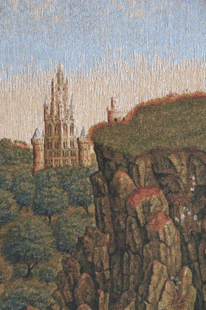 C Charlotte Home Furnishings Inc Just Judges I European Tapestry Wall Hanging | Viscose Cotton and Polyester Blend Wall Art | 57 in. x 24 in | Home Decor Accents | By Jan and Hubert van Eyck
