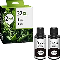 Vista 1 de 31 32XL - Juego de botellas de tinta negra de repuesto compatible con HP 31 32XL, compatible con HP Smart-Tank 7301 7602 5101 7001 6001 5103