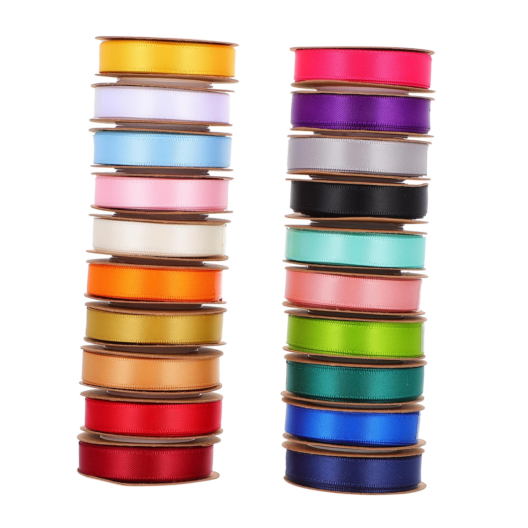 Didiseaon 20rotoli Nastro Decorativo Doppio Faccia Da Ribbons Eleganti Per Confezionamento Regali e Decorazioni Feste Metri Per Matrimonio e Festività