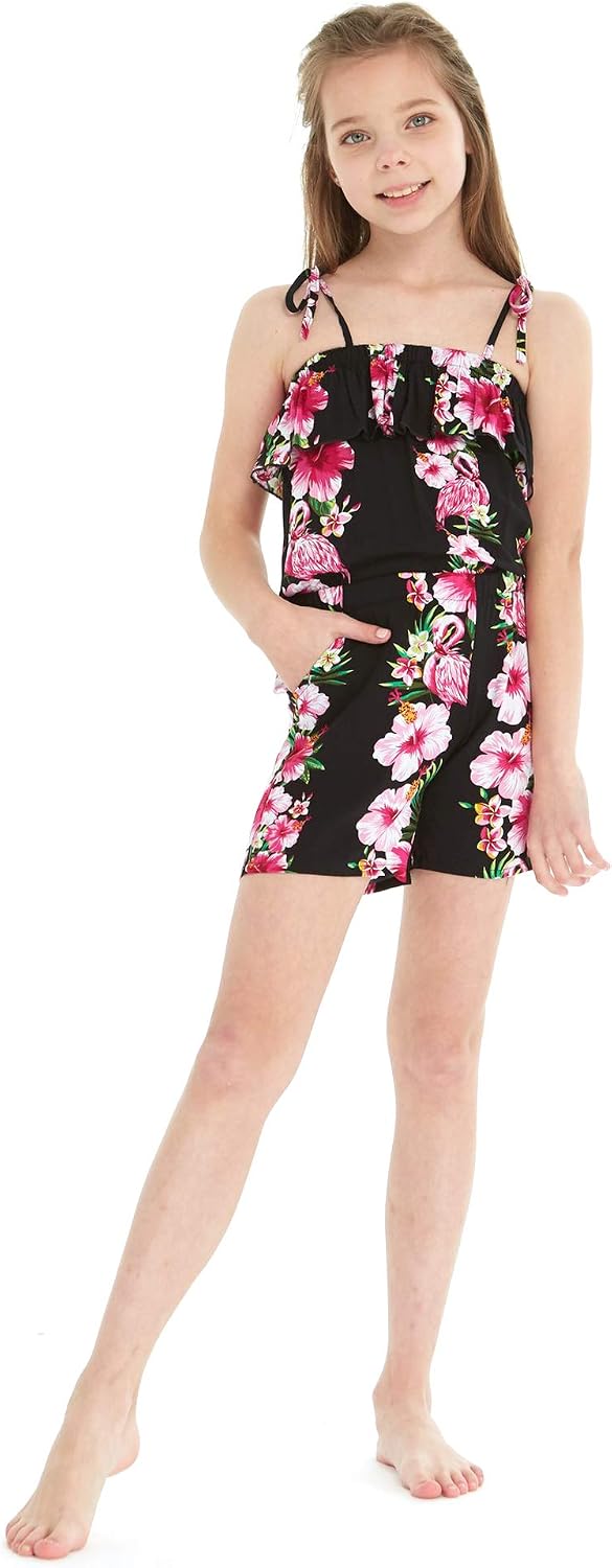 Hawaii Hangover Family Matching Hawaiian Clothes, Pink Hibiscus Vine Black | Family matching Hawaiian outfits, Pink Hibiscus Vine Black, lightweight rayon, machine washable, tropical floral print, luaus
