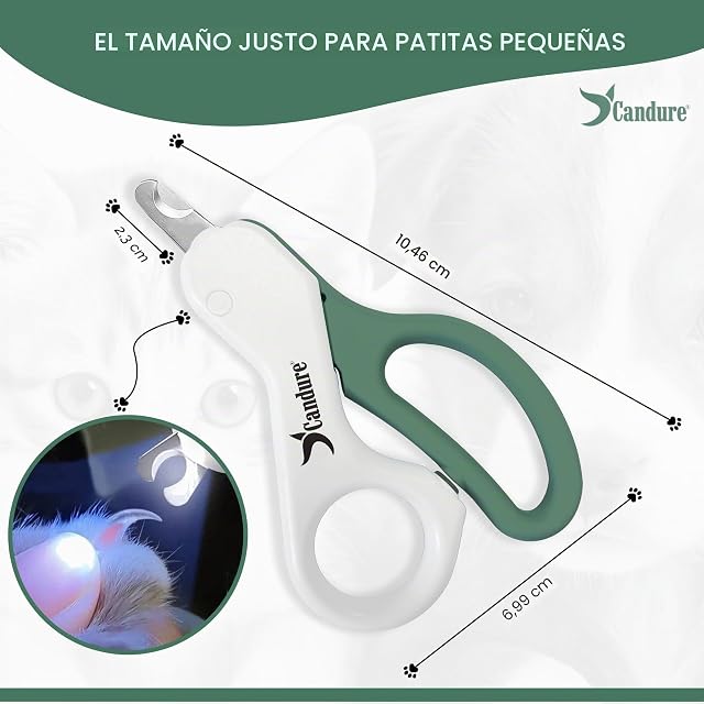 Foto 2 de 7 de Candure Cortauñas para Perro y Gato con Mascota Protector de Seguridad