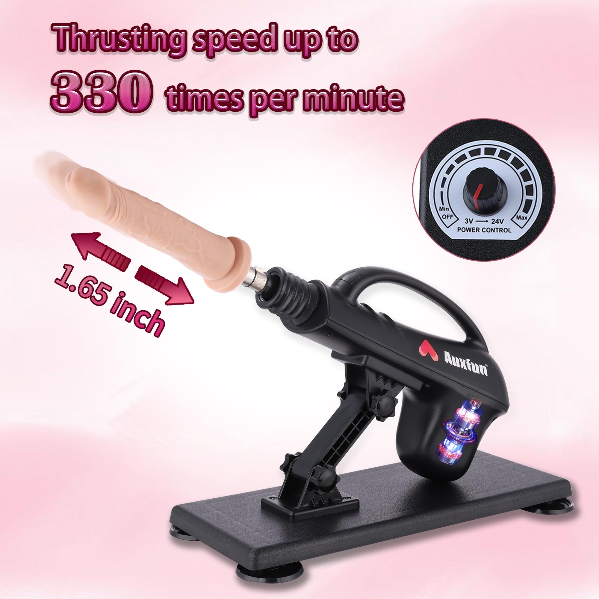 Sex Machine Automatic Thrusting Dildo Machine with APP Control, Fuck Machine for Men Women with 3XLR Connector & Suction Cup, Hands Free Adult Sex Toys Anal Toys: 7 accessories