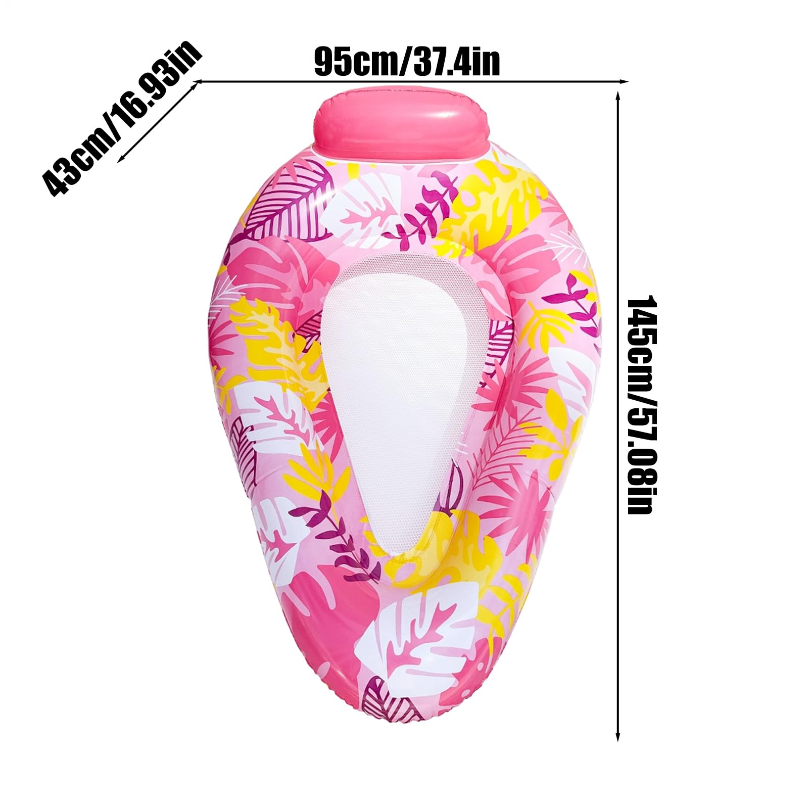 Generisch Bouées Piscine - Bouée Gonflable Pour Bassin | Tapis De Natation Pour Femmes Hommes | Bain De Plage Piscine Rivière Jardin, Hamac Flottant Confortable Multicolore