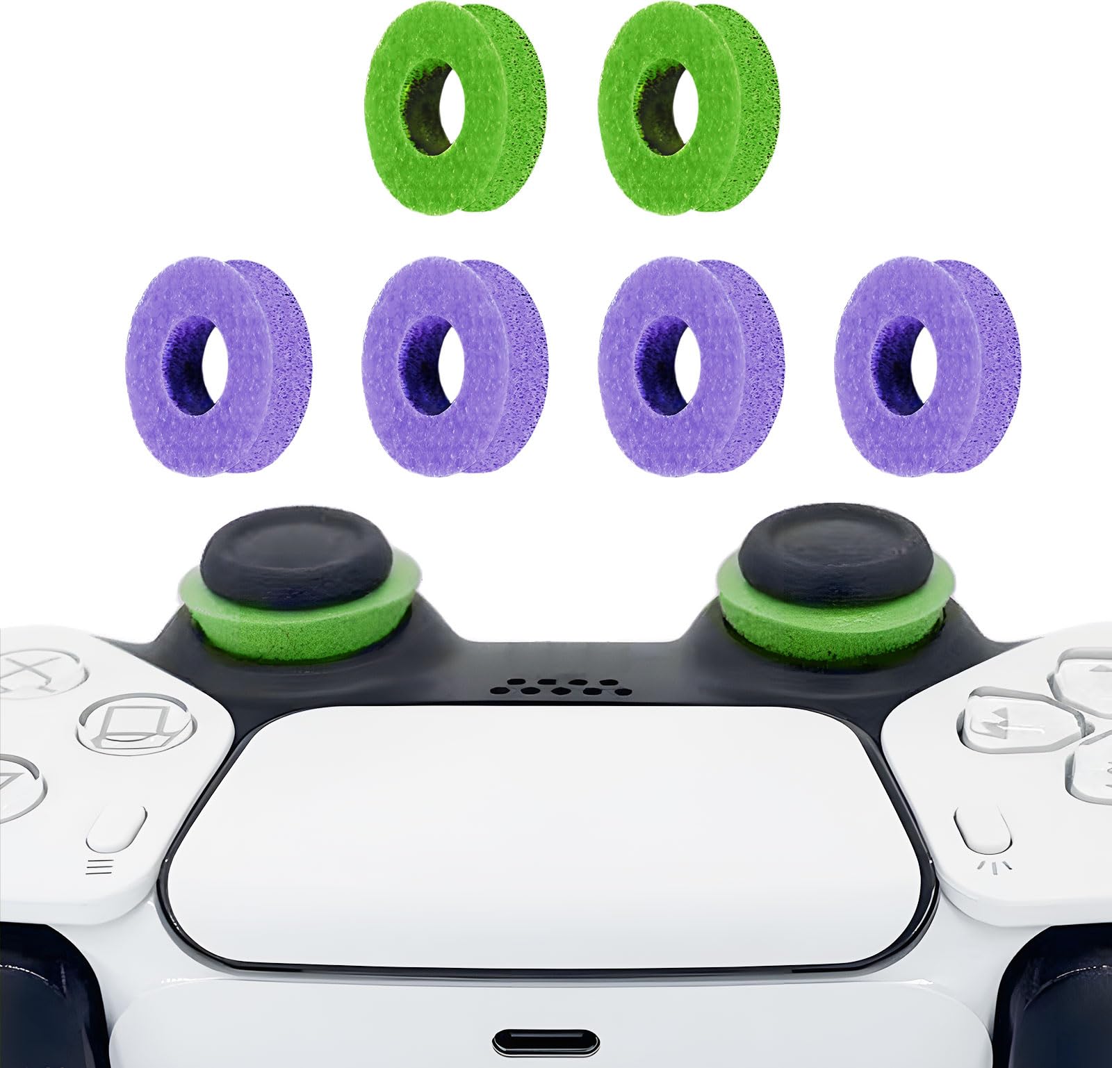 6 Pack Precision Rings Aim Assist for PS4 5 Compatible with Xbox Controllers Accessories Enhance Accuracy Control with