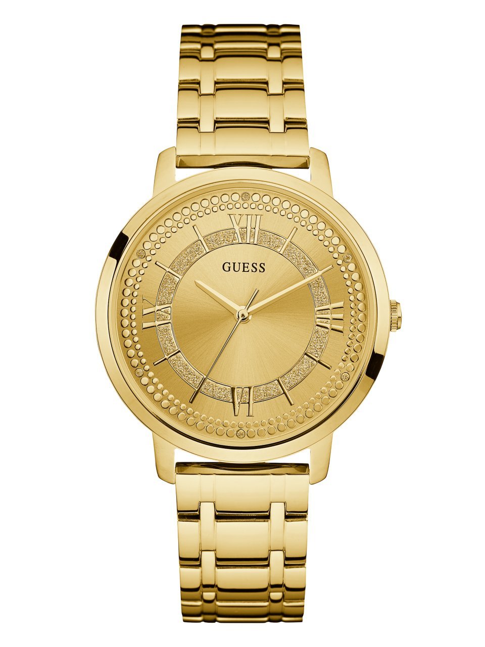 Guess Stainless Steel Dress Analog Gold Dial Women Watch-W0933L2, Gold Band (B06X3V155Q) Amazon Price History, Amazon Price Tracker