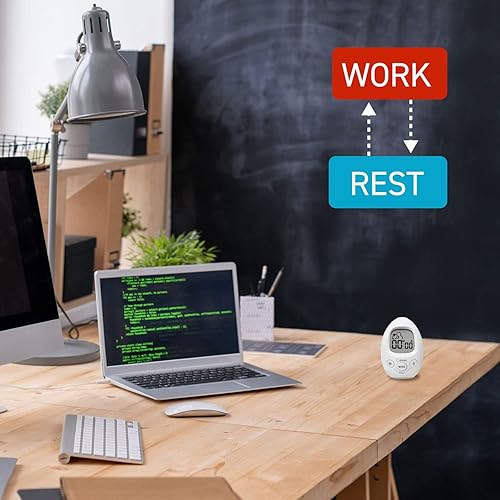 Miniatura 4 de dretec Cronómetro con temporizador de intervalos  Cuenta atrás y cuenta hacia arriba  Notificación con sonidoluz  Temporizador multifuncional para