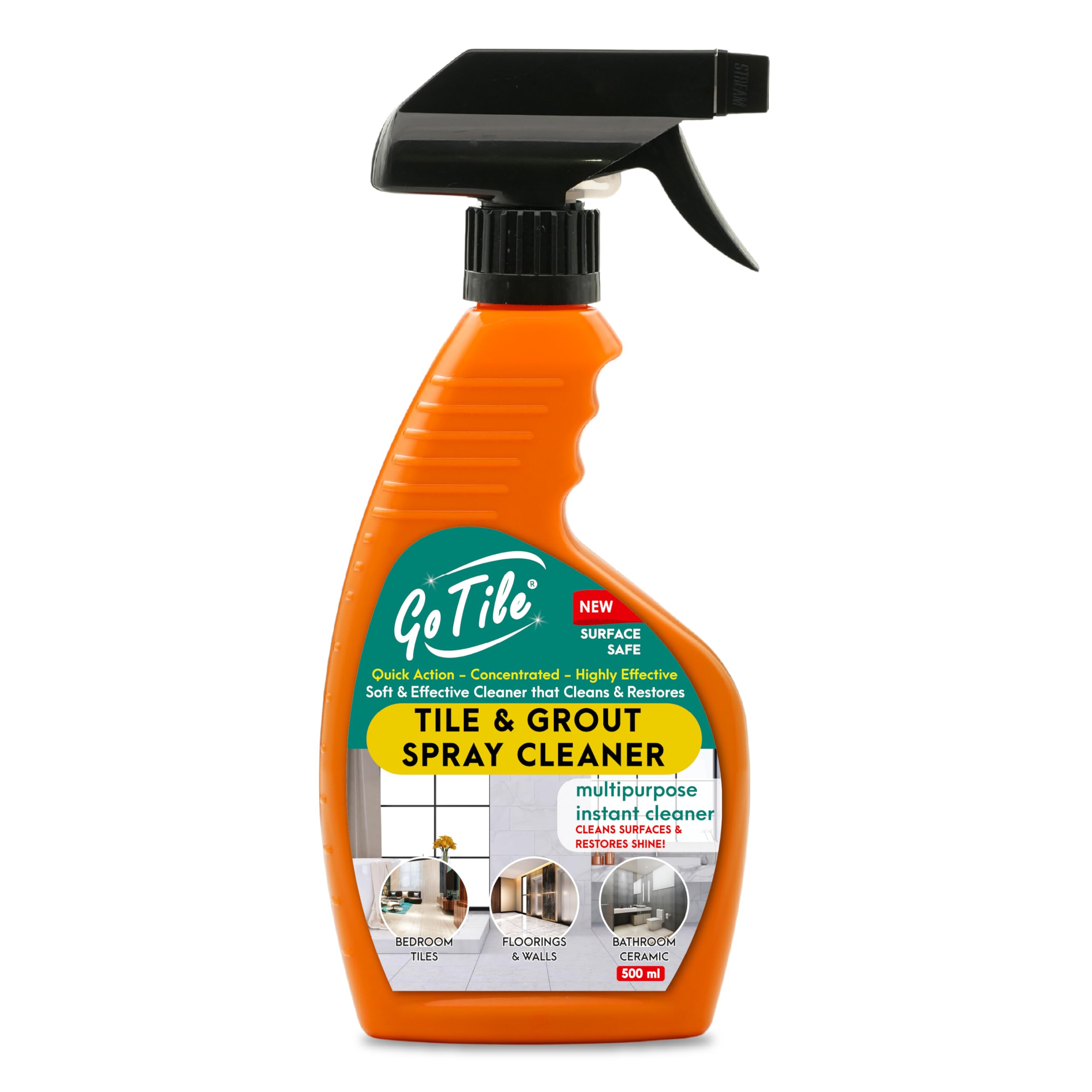 GoTile Spray Tile & Grout Cleaner | Effectively Cleans Soap Scum, Hardwater Marks & Lime Scale | Easy to Use | 500 ml (B09GW549MV) Amazon Price History, Amazon Price Tracker