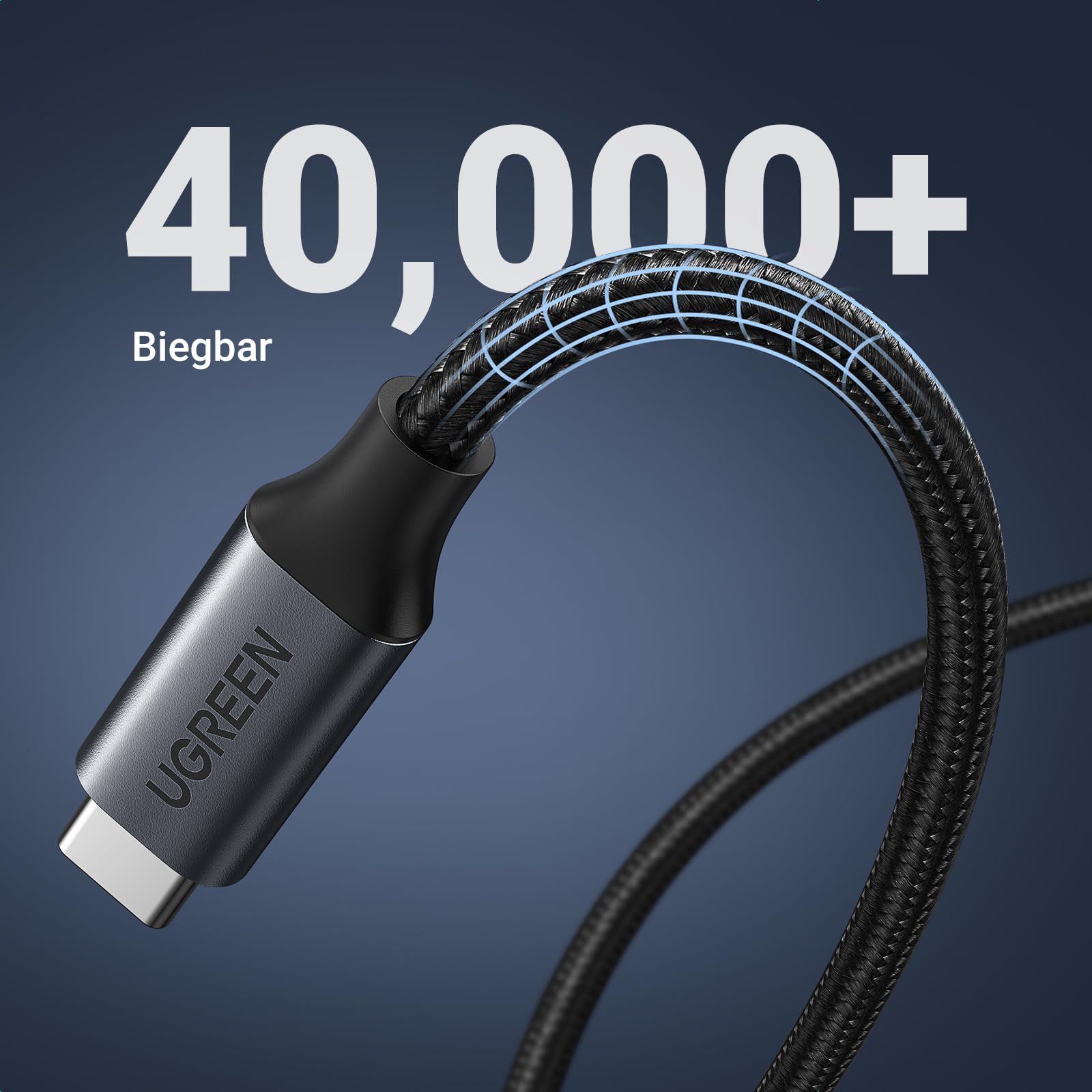 UGREEN USB-C Verlängerungskabel 1m – 10 Gbps, 100W PD Schnellladen, 4K 60Hz Video – Kompatibel Mit MacBook, IPad, Galaxy & Mehr