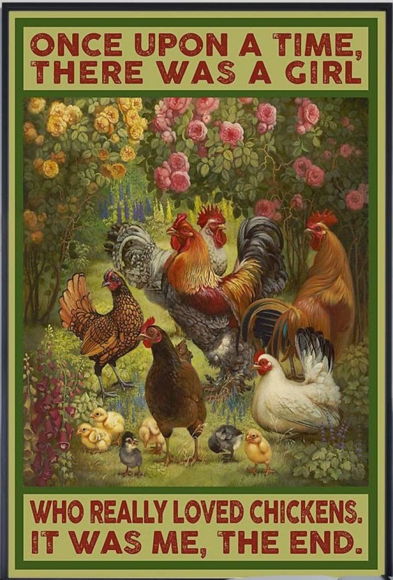 peiyeety Farmhouse Metal Sign Chicken Loves Retro Tin Sign Vintage Aluminum Sign for Kitchen Home Cafe Bar Farm Decor 8"x12"