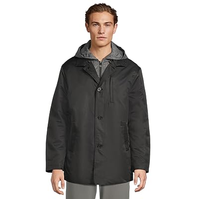 Johnston & Murphy Upton Water Resistant Raincoat With Removable Liner Men