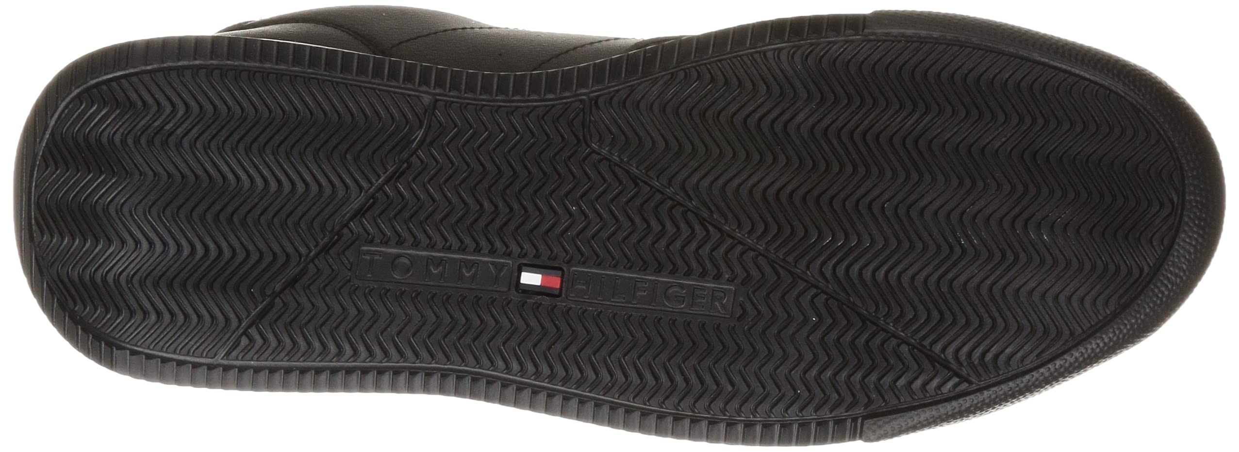 Tommy Hilfiger Herren Low Lightweight Leder Sneaker, Schwarz, 40 EU – Ansicht 4