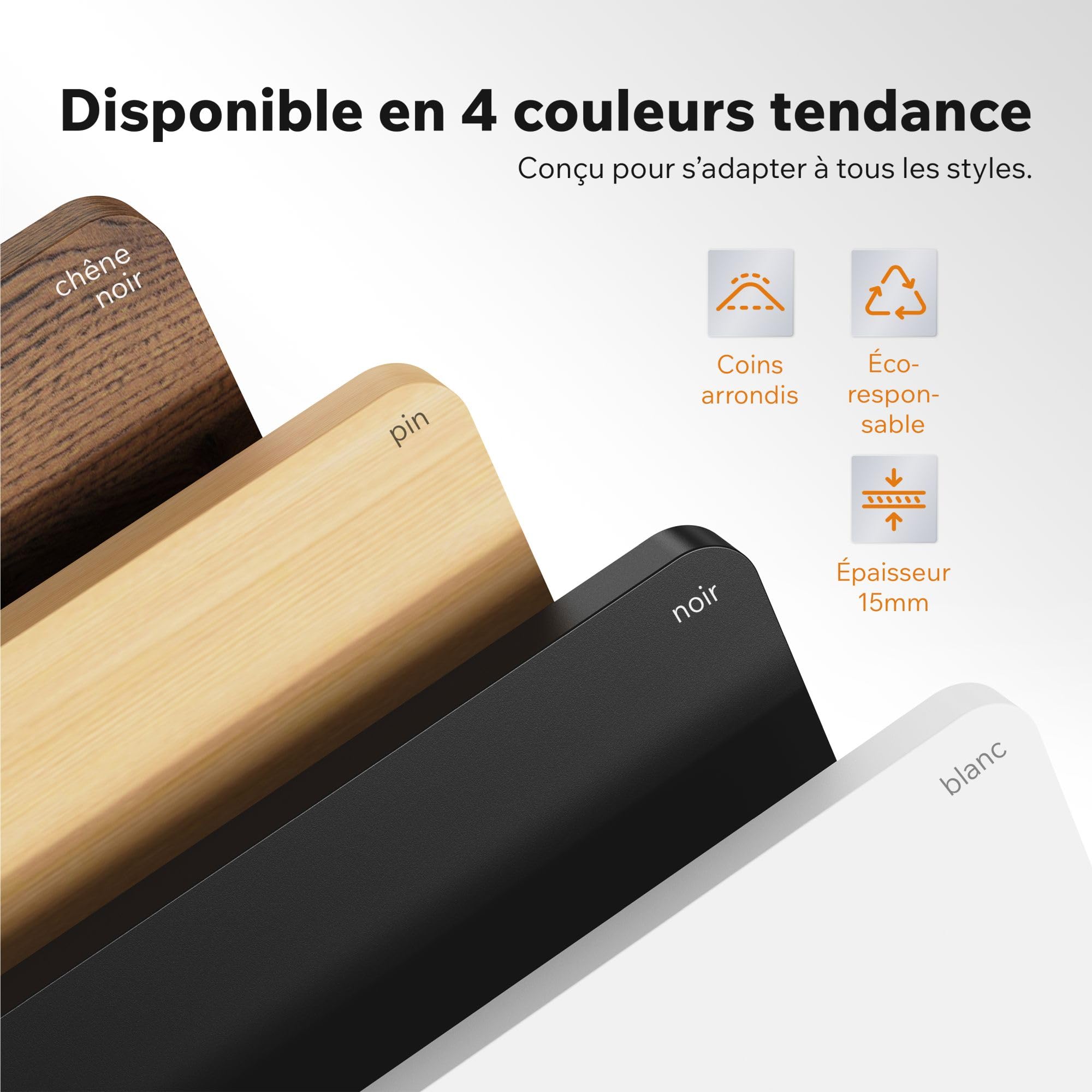 SENSE7 Nojo Light Bureau électrique réglable 140x70cm chêne Noir 70kg