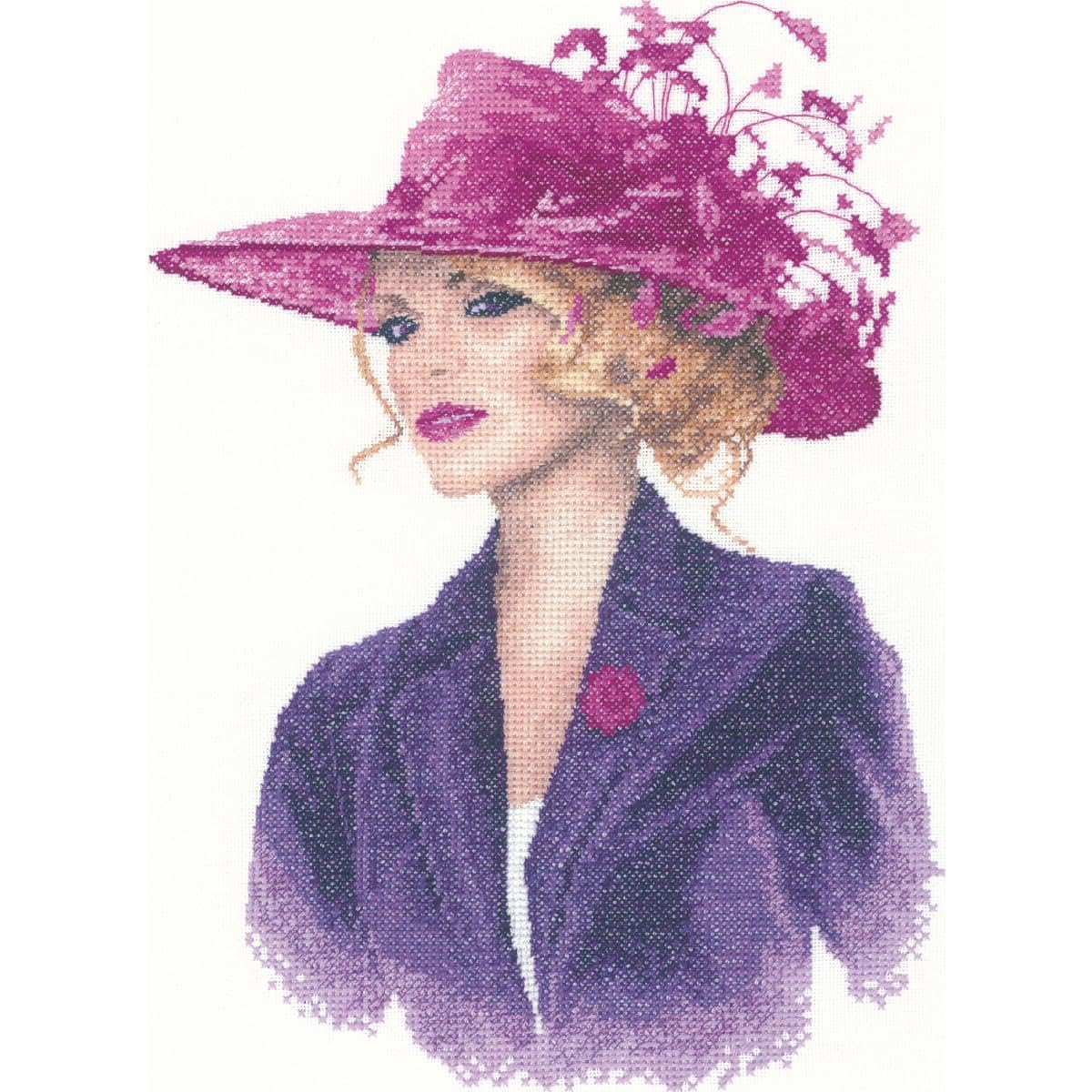 Heritage counted cross stitch kit Aida ""Sarah (A)"", JLSH1169-A, 20x25,5cm, DIY