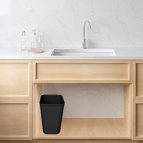 Miniatura 5 de Nipogear Basurero eficiente de 3.5 galones, se adapta debajo del escritorio, cocina, hogar, oficina (rosa, 3 galones, 2 unidades)