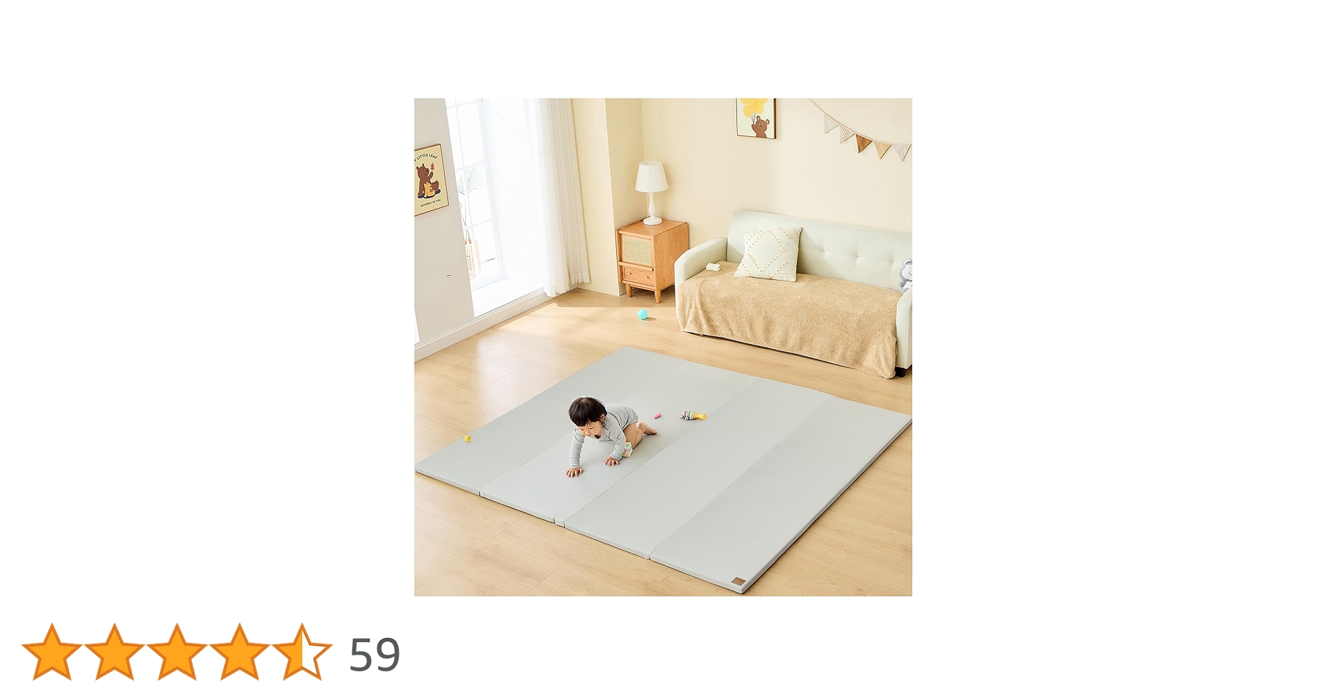 Amazon.co.jp: GU MODE プレイマット ベビーマット 抗菌 ベビー