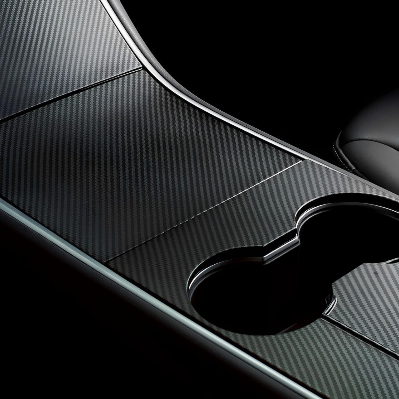 Nestour Center Console Wrap Cover Kit Fit for Tesla Model 3 Model Y 2016-2020, Non-Trace Remove Center Console Protector Accessories, Premium ABS Material. (Matte Carbon Fiber) Nestour Center Console Wrap Cover Kit Fit for Tesla Model 3 Model Y 2016-2020, Non-Trace Remove Center Console Protector Accessories, Premium ABS Material. (Matte Carbon Fiber)