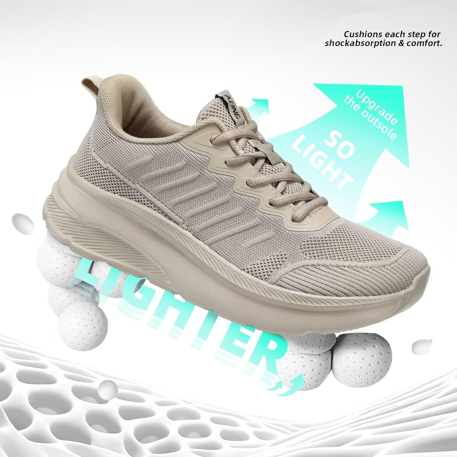 Mens Wide Walking Shoes Soft Sole Non Slip Running Comfortable Tennis Breathable Athletic Gym Workout Sport Sneakers - Image 5