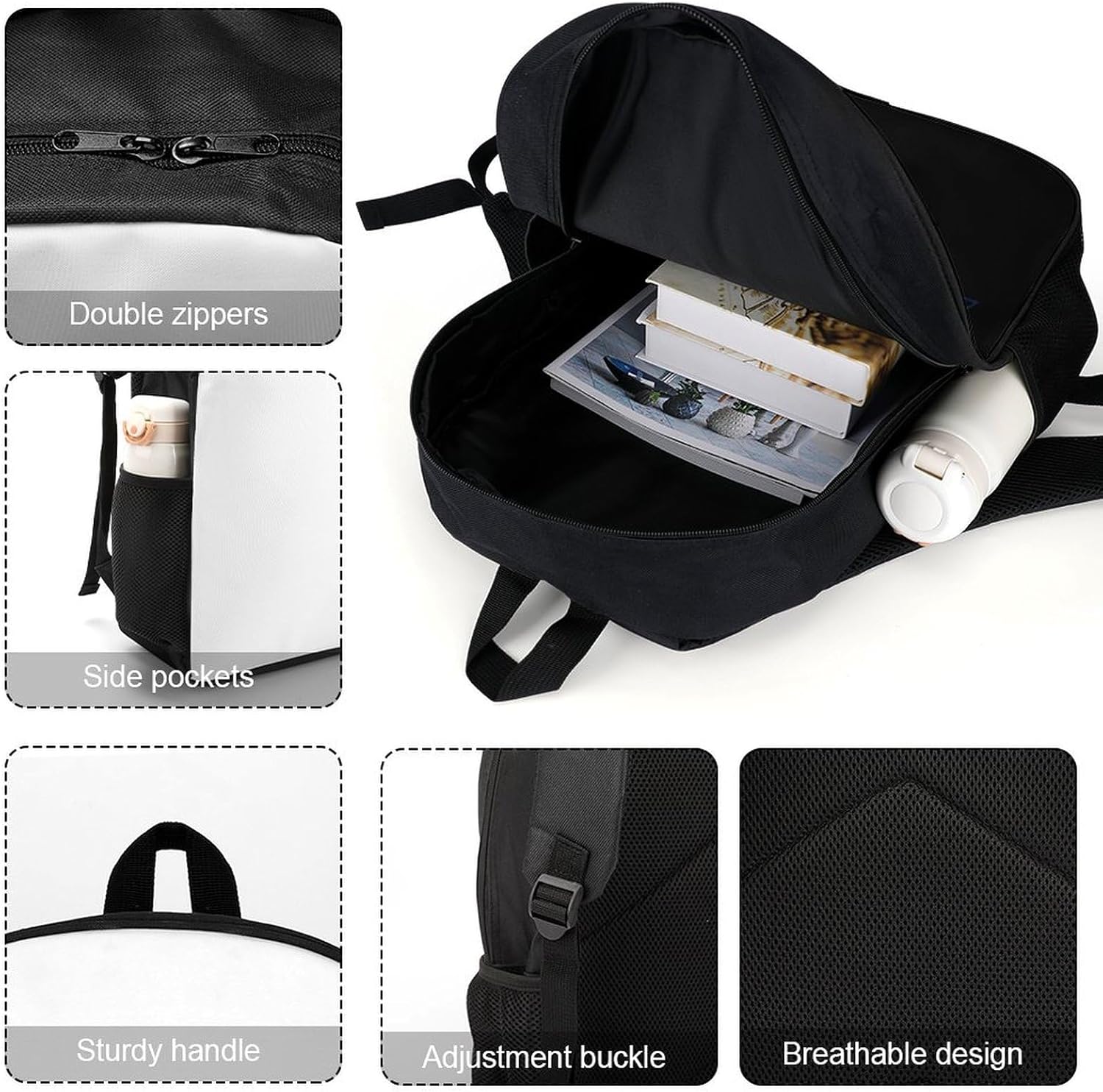 Jewish Israel Lion Laptop Backpack for Men Women 17 Inch Shoulder Bag Travel Daypack